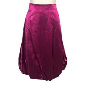 Min.imal Velvet Bubble Hem Midi Skirt Size 2